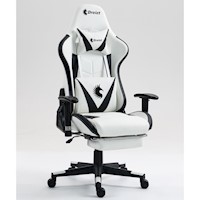 Silla Gamer Dreizt Apolo Blanco Pro 180° Alta Calidad Posapies